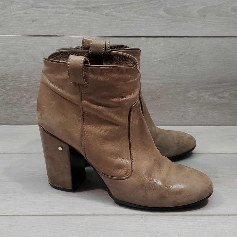 Laurence Dacade Womens Ankle Leather Heels Booys shoes sz 40/10